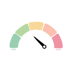 Speedometer Illustration icon