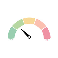 Speedometer Illustration icon