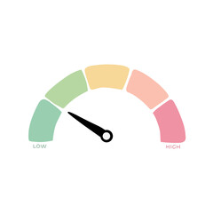 Speedometer Illustration icon