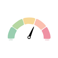 Speedometer Illustration icon