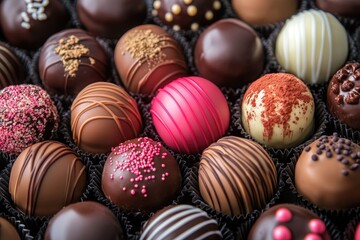 Obraz premium Sugary creation, unveiling the magic of handcrafted dessert, a fusion of taste, texture, and visual charm in every bite.