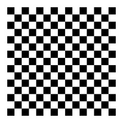 Black checkered pattern. Classic square design. Geometric seamless background. Minimal vector style.