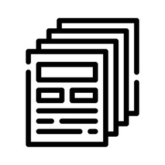 Fototapeta premium stack line icon