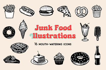 Junk Food Illustrations