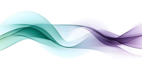 Abstract teal, purple, and blue wave design.