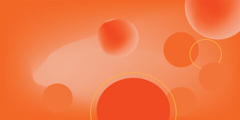Abstract geometric background gradient soft light orange bokeh for Graphic Business background hitech technology digital design illustration web template background backdrop desktop wallpaper bubbles