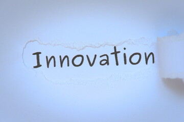 innovation word on paper