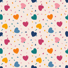 seamless pattern with hearts