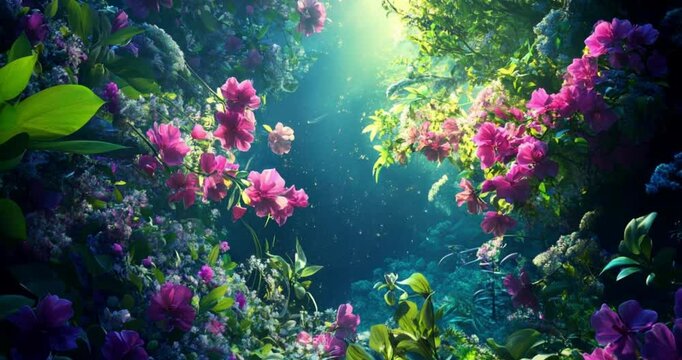 Celebrate the spring equinox with a vibrant image that captures the beauty of nature awakening, showcasing blossoming flowers, lush greenery, and the balance of day and night as we welcome the season&nbsp;