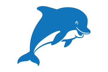 Dolphin cartoon fish vector art illustration