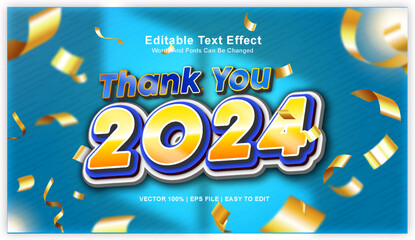 Thank You 2024 Text Effect