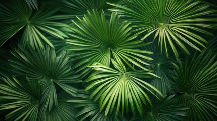 Fototapeta premium Palm leaves background