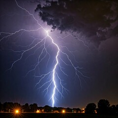 lightning in the night