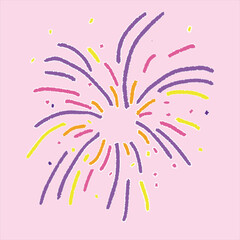 beautiful splash fire work full color 