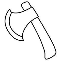 Axe outline illustration