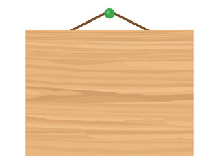 木製看板のイラスト