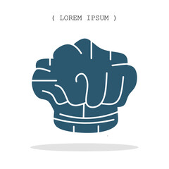 Vector symbol. Chef hat icon illustration. Stock vector symbol illustration design.