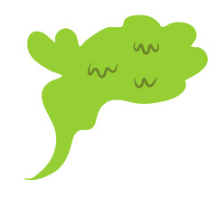 Green toxic clouds Bad smell