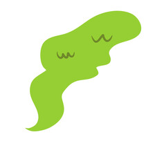 Green toxic clouds Bad smell