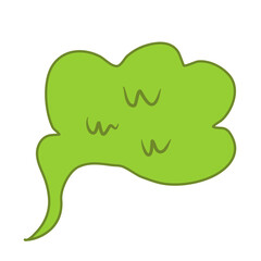 Green toxic clouds Bad smell