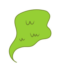 Green toxic clouds Bad smell