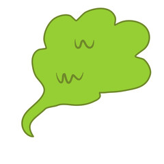 Green toxic clouds Bad smell