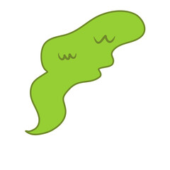 Green toxic clouds Bad smell