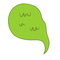 Green toxic clouds Bad smell