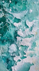 Fototapeta premium High-angle views of sea landscapes, Sunlight Glittering on Pastel Water Surface