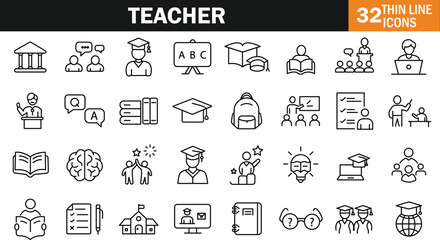 "Iconic Teacher Symbols"