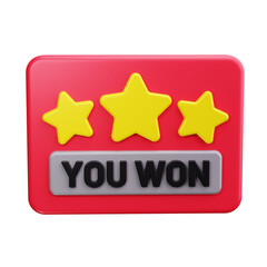 Scratch Card 3d Render Icons