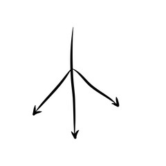 Mind map infographic diagram doodle line free hand drawing