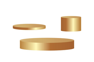 Transparent Golden Podium, PNG