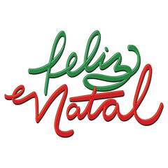 Handwritten Feliz Natal Holiday
Greeting