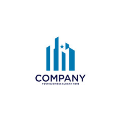 building logo design with tower