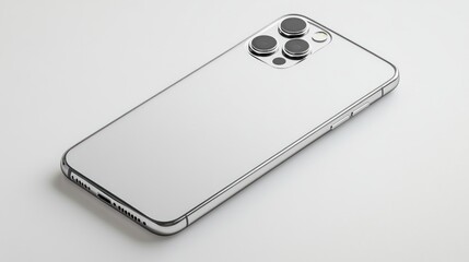Sleek Silver Smartphone Product Shot