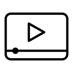 Fototapeta premium movie Line Icon