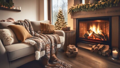 Naklejka premium Warm Winter Nights