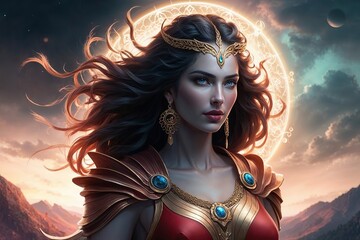 Nature Goddess of Time and Fantasy Essence