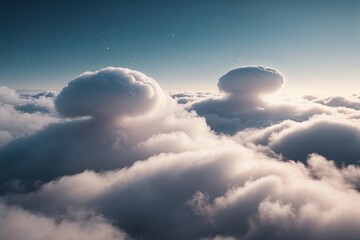 Ethereal Cumulus Fog Cloud 3D Dreamy Visual Effect Render