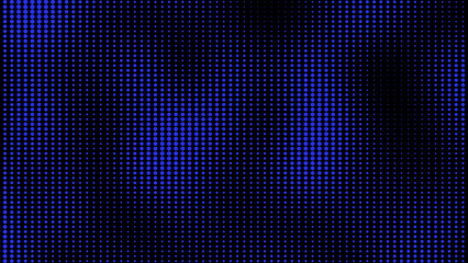 Blue dotted grunge halftone background. Abstract halftone motion background. Moving dots seamless loop