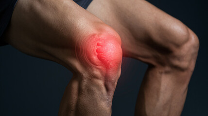 close up photo of a person holding a sore knee