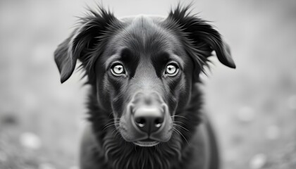 a dog laying on a couch with its tongue sticking out.