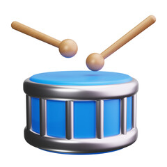 Drum 3d Render Icons