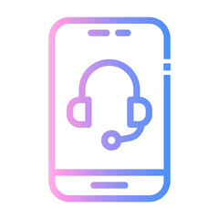 help care Line Gradient Icon