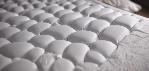 Acarien vu en gros plan sur un matelas avec sa forme elliptique et ses ailes d?ploy?es, insecte, ailes