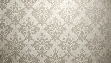 Elegant Damask Pattern with a Textured Background, Ideal for Design Projects and Digital Applications