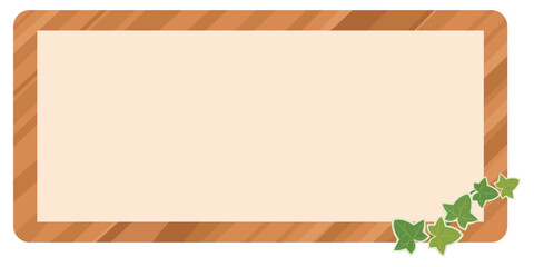 木製看板のイラスト