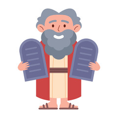 moses with ten commandments