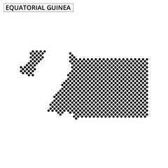 Unique design featuring the outline of Equatorial Guinea and surrounding details